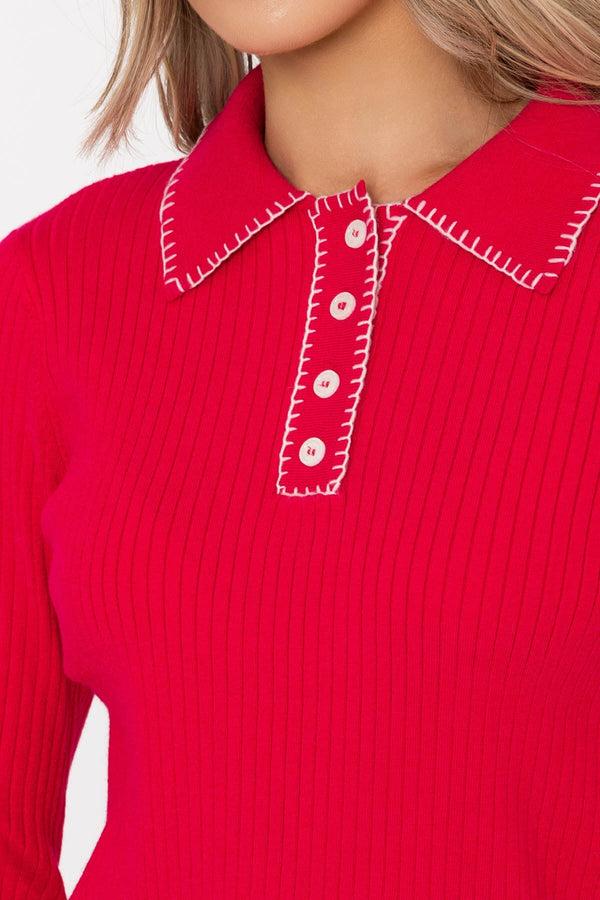 Carraig Donn Pink Long Sleeve Knit Jumper