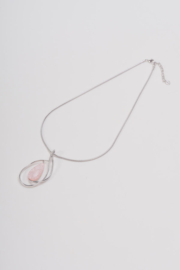 carraig donn Pink Marble Pendant Necklace