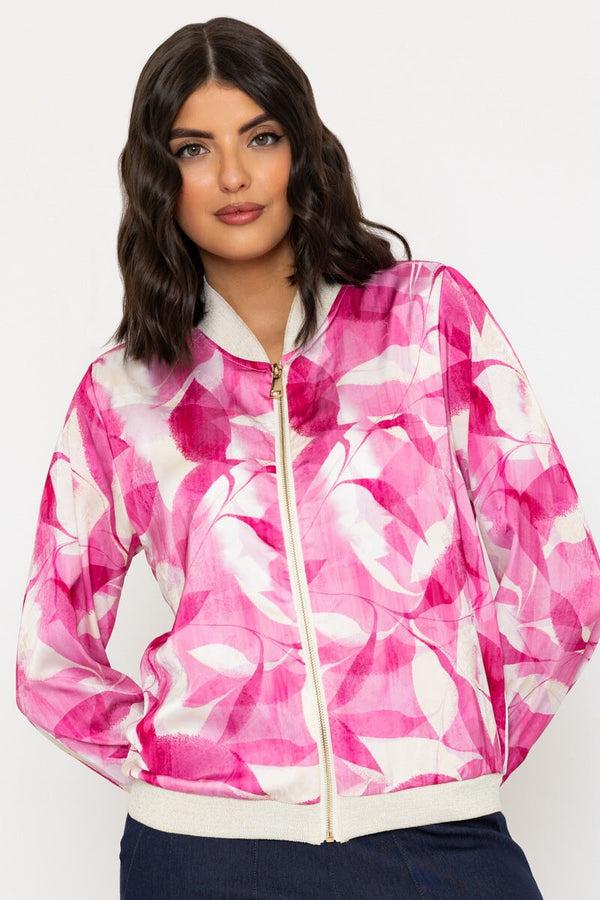 carraig donn Pink Printed Bomber Jacket