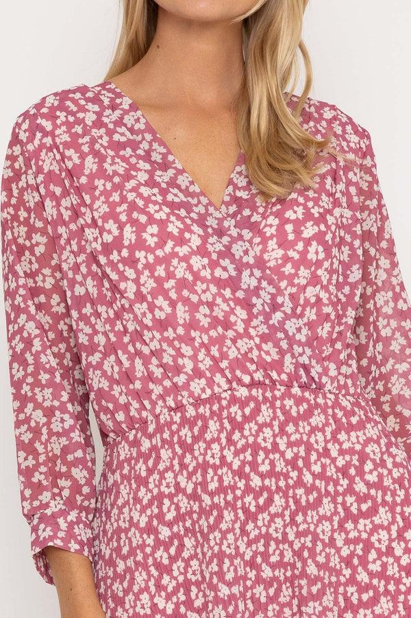 Carraig Donn Pink Printed Hannah Midi Dress