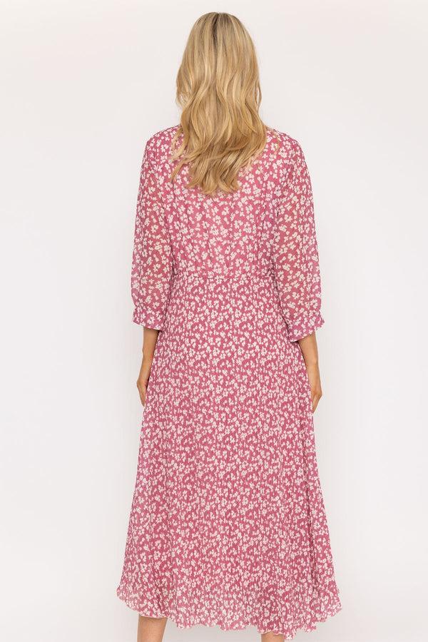 Carraig Donn Pink Printed Hannah Midi Dress