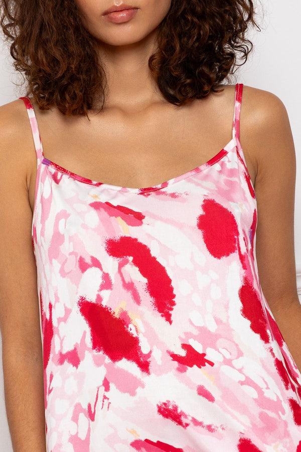 Carraig Donn Pink & Red Print Cami Top