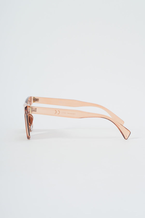 Carraig Donn Pink Transparent Frame Sunglasses