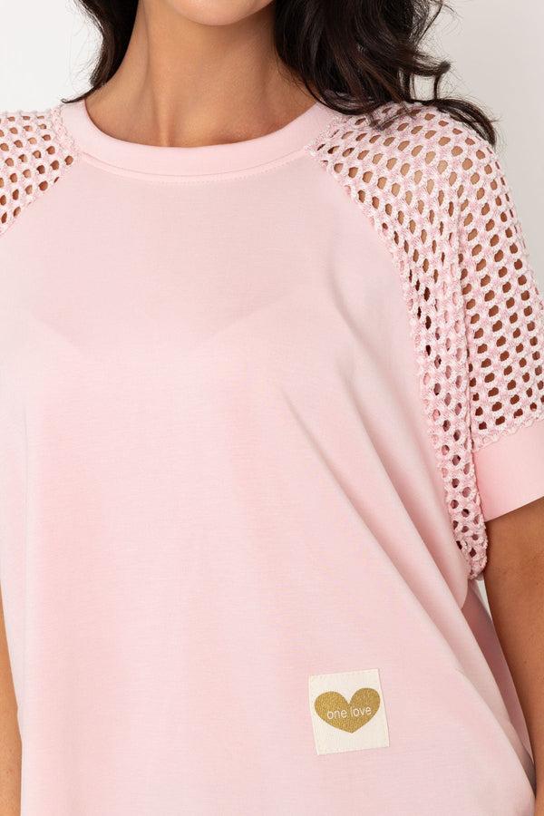 Carraig Donn Pink Viscose Blend T-Shirt