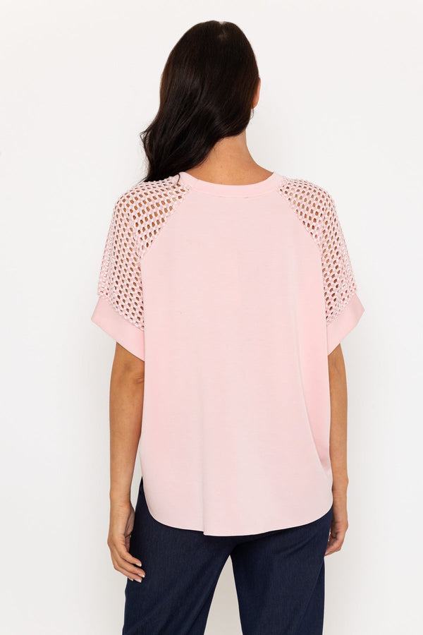 Carraig Donn Pink Viscose Blend T-Shirt