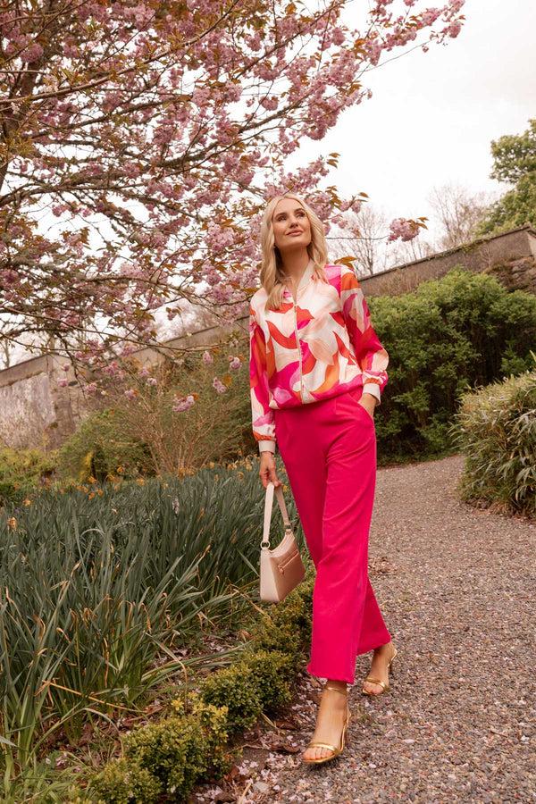 Carraig Donn Pink Wide Leg Trousers