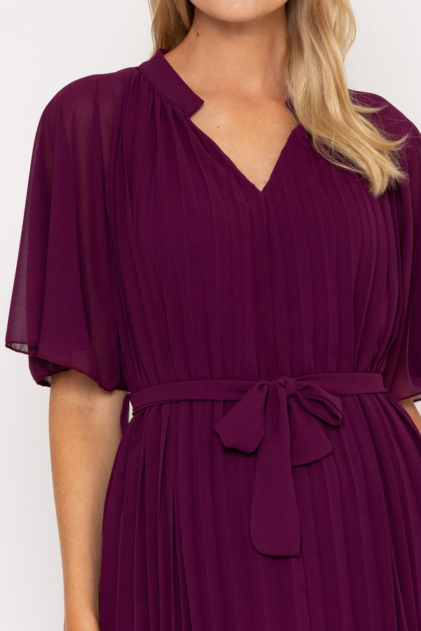 Carraig Donn Plum Purple Daria Midi Dress