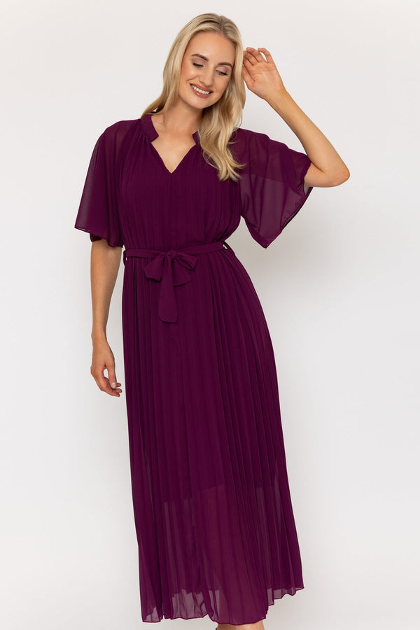 Carraig Donn Plum Purple Daria Midi Dress