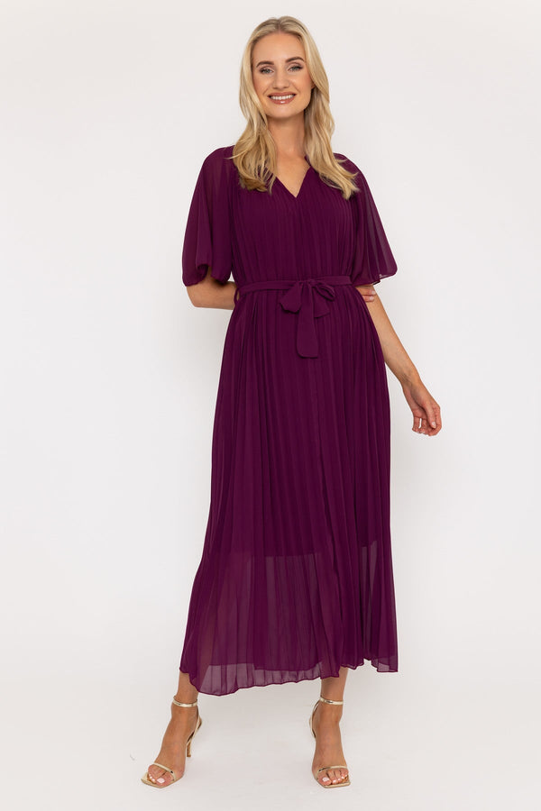 Carraig Donn Plum Purple Daria Midi Dress