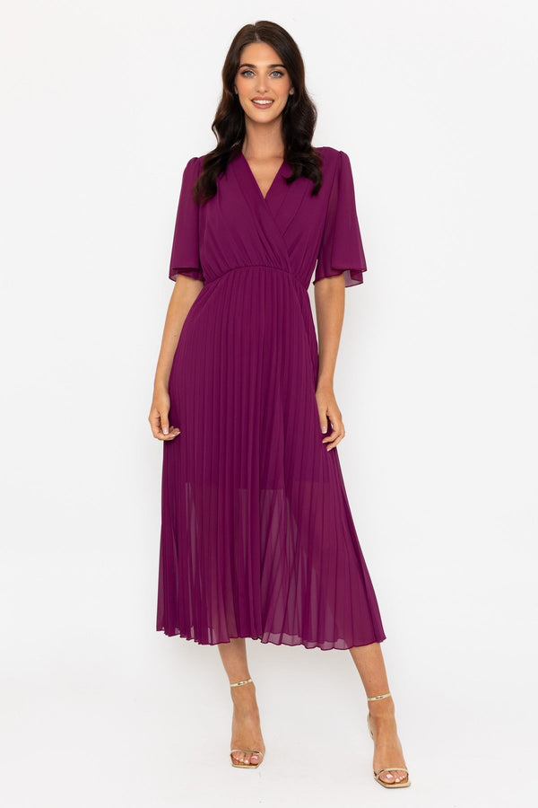 carraig donn Plum Purple Laura Midi Dress