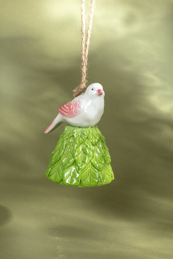 carraig donn Porcelain Bird Shaped Wind Chime