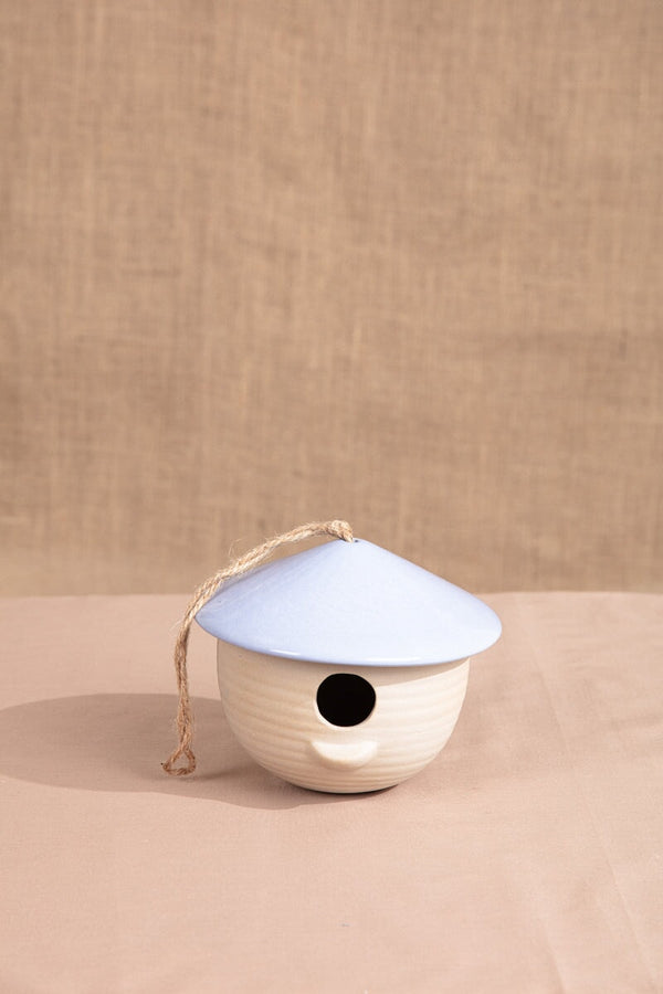 carraig donn Porcelain Blue Coastal Bird House