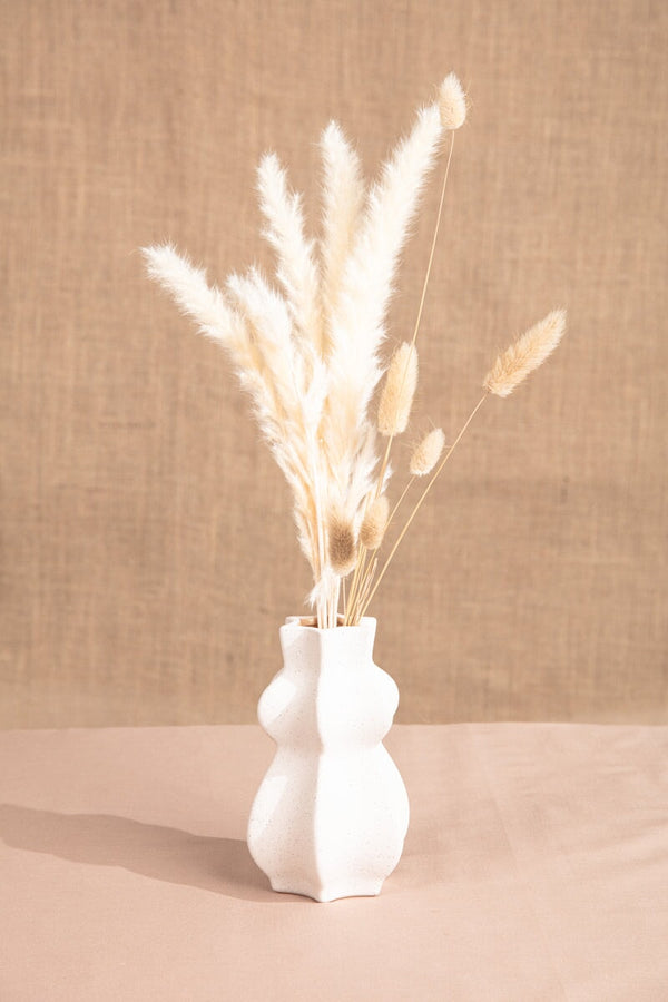 carraig donn Porcelain White Wave Vase