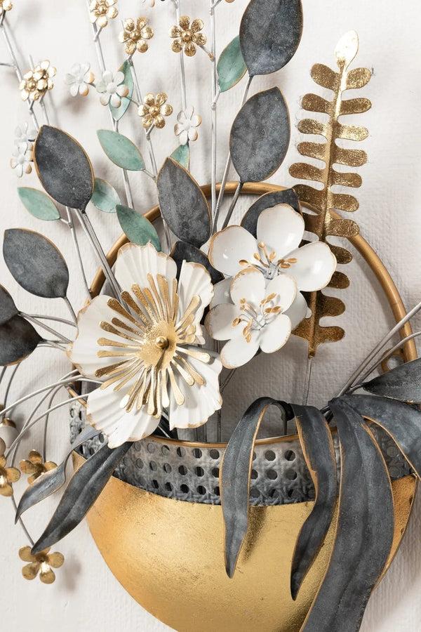 Carraig Donn Posy Floral Vase Metal Wall Art