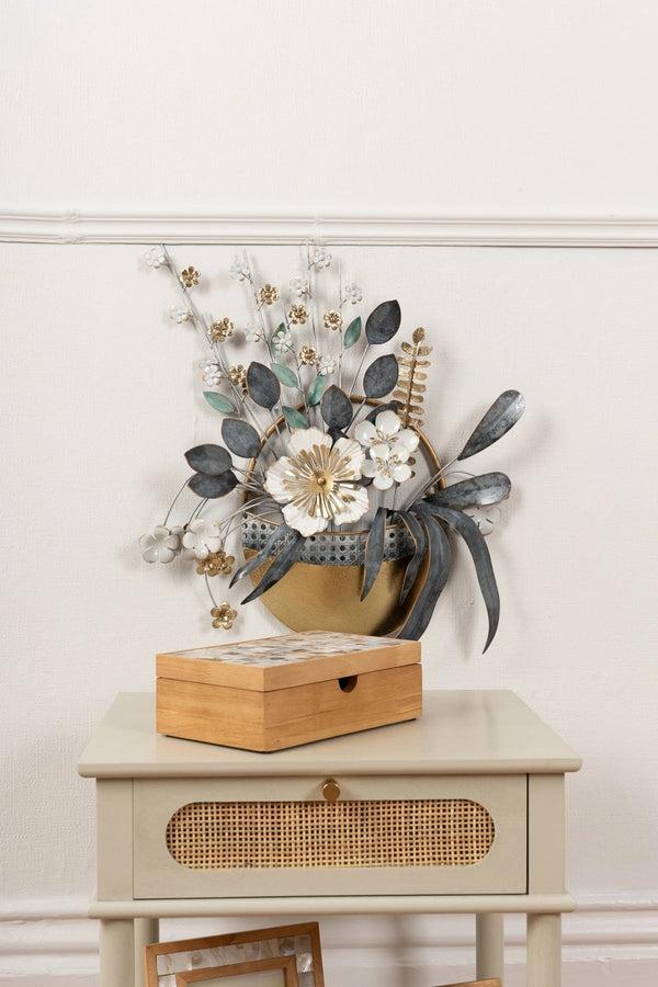 Carraig Donn Posy Floral Vase Metal Wall Art