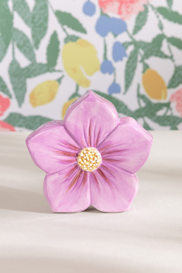 Carraig Donn Purple Ceramic Decorative Flower