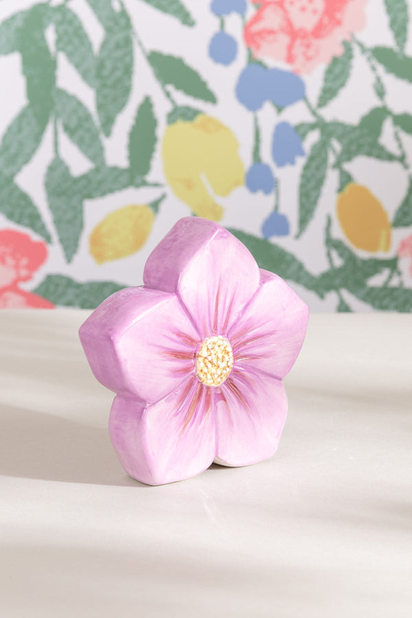 Carraig Donn Purple Ceramic Decorative Flower
