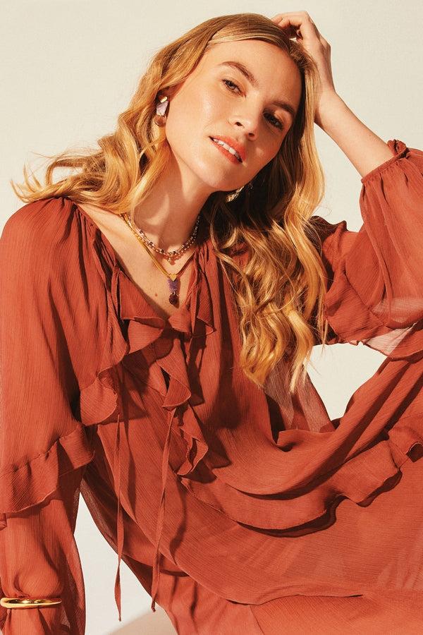 Carraig Donn Purple Semi Precious Stone Necklace