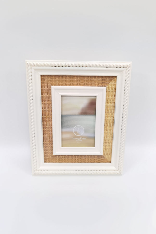 carraig donn Rectangle Rattan Photo Frame 4x6inch