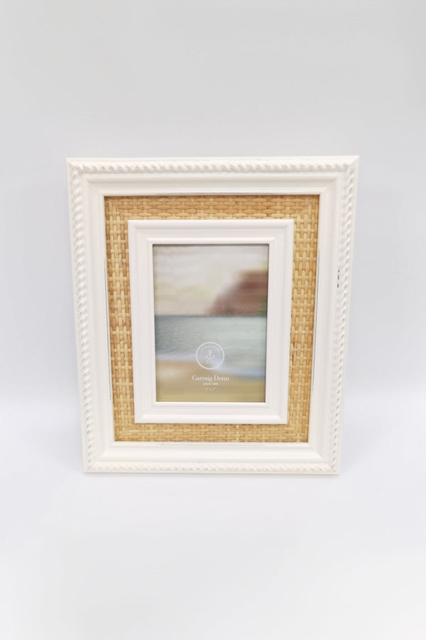 carraig donn Rectangle Rattan Photo Frame 5x7inch