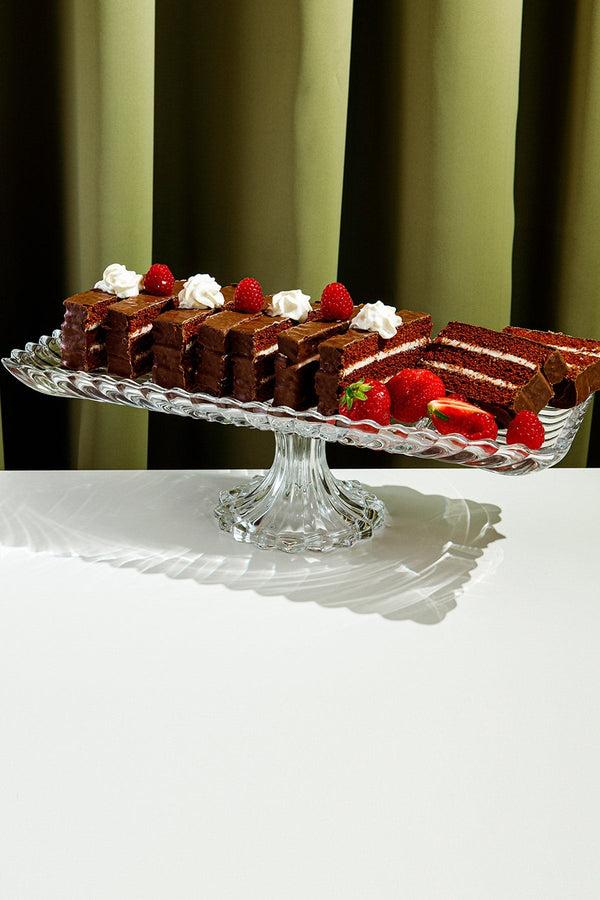 carraig donn Rectangular Footed Serving Plate