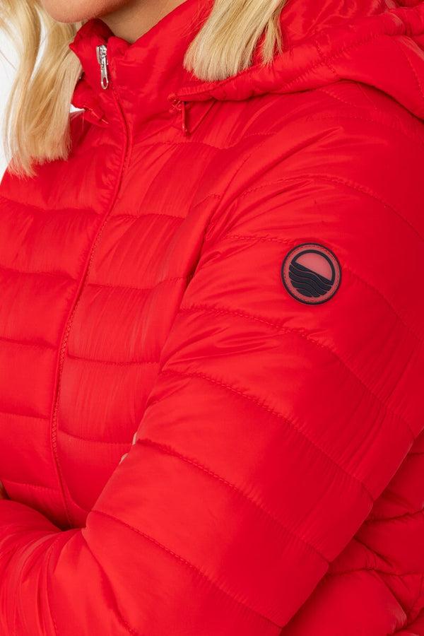 Carraig Donn Red Quilted Padded Jacket