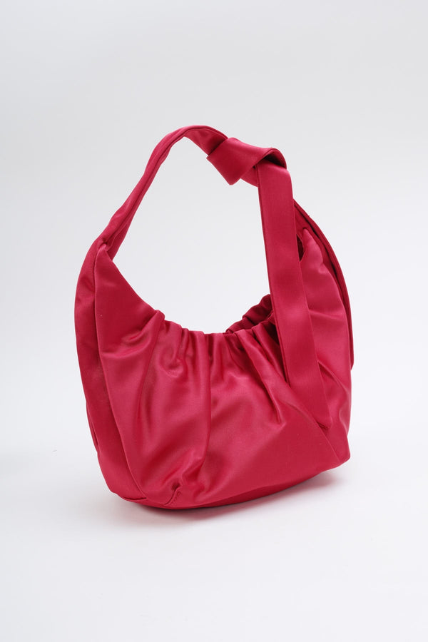 Carraig Donn Red Satin Crescent Bag