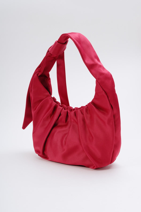 Carraig Donn Red Satin Crescent Bag