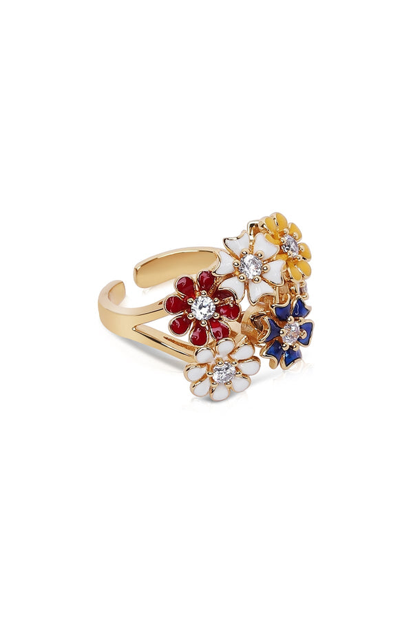 Carraig Donn Revolving Cluster Floral Ring