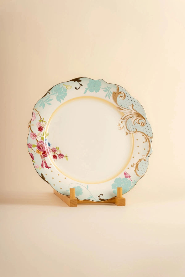 carraig donn Rosa Belle Blue Dinner Plate