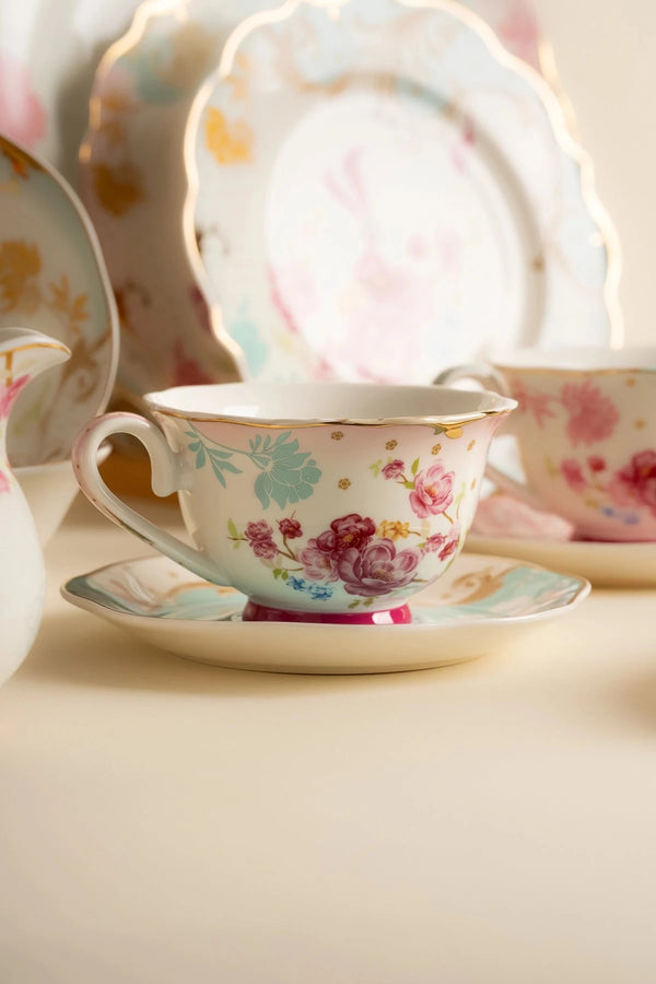 Carraig Donn Rosa Belle Cups & Saucer Set