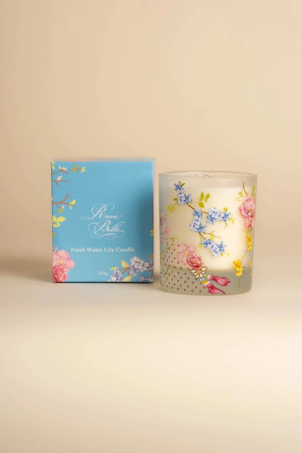 carraig donn Rosa Belle Fresh Water Lily Candle