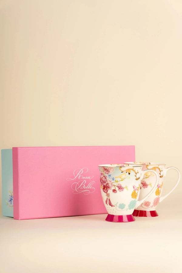 Carraig Donn Rosa Belle Set Of 2 Mugs