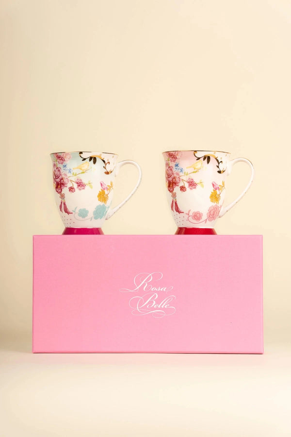 Carraig Donn Rosa Belle Set Of 2 Mugs
