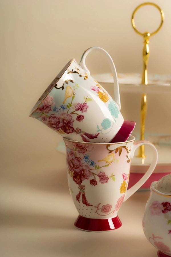 carraig donn Rosa Belle Set of 2 Mugs