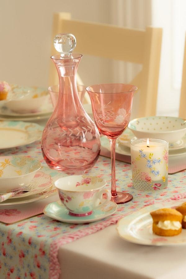 Carraig Donn Rosa Belle Set Of 2 Pink Wine Glasses