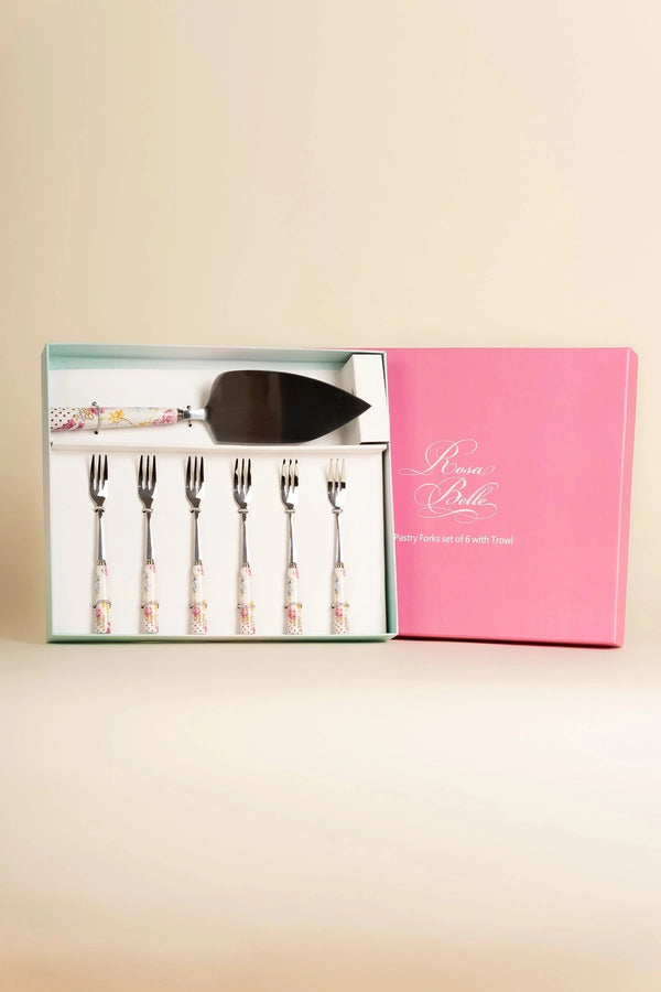 carraig donn Rosa Belle Set Of 6 Fork With A Trowl