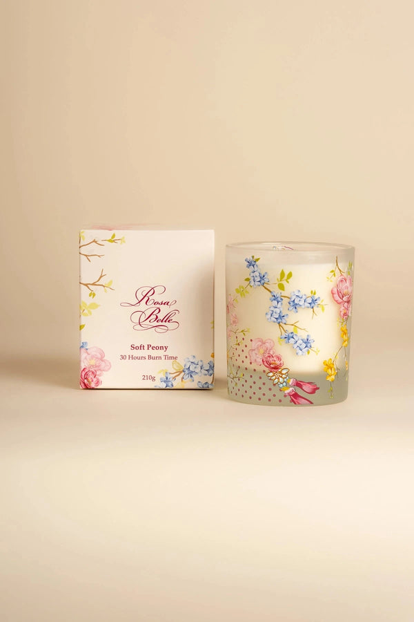 carraig donn Rosa Belle Soft Peony Candle