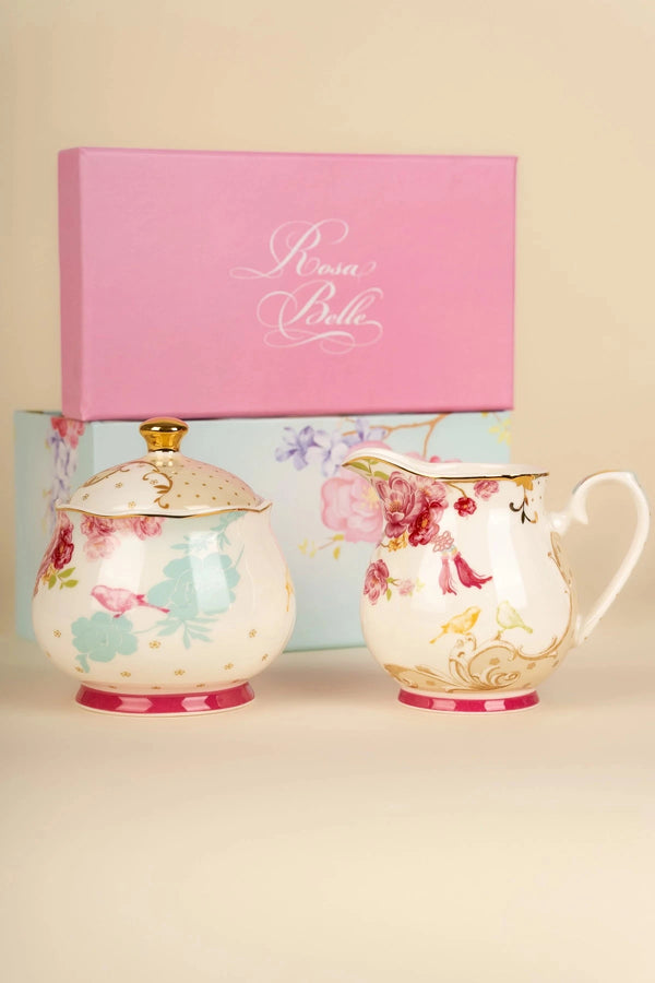 carraig donn Rosa Belle Sugar & Creamer Set