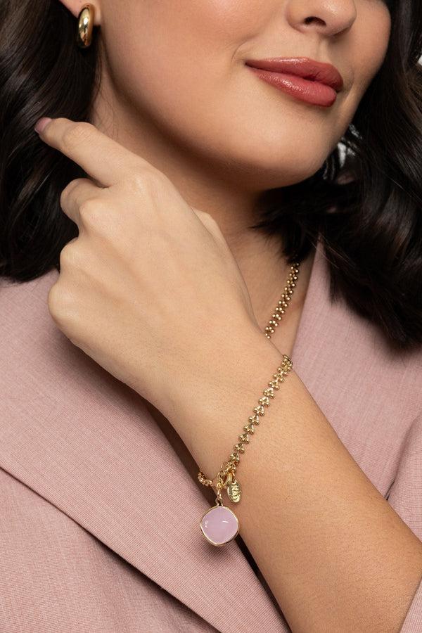 carraig donn Rose Water Opal Drop Bracelet