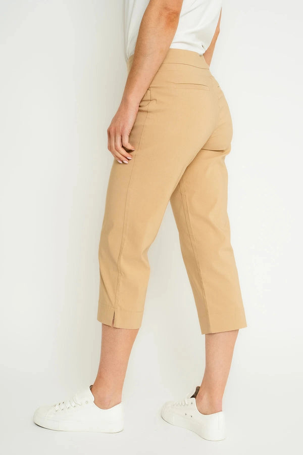Carraig Donn Sand Bengaline Cropped Trousers