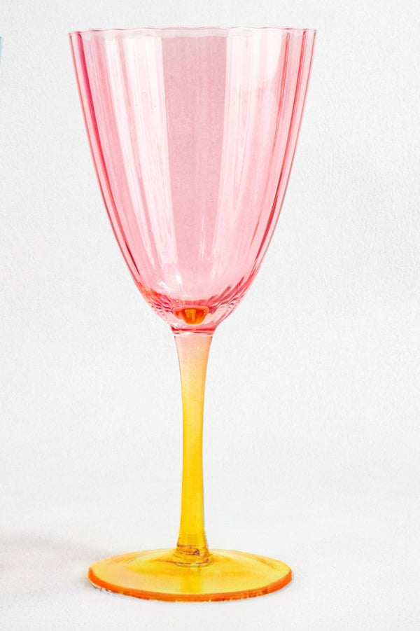 Carraig Donn Set Of 2 Eclectic Ripple Wine Glasses