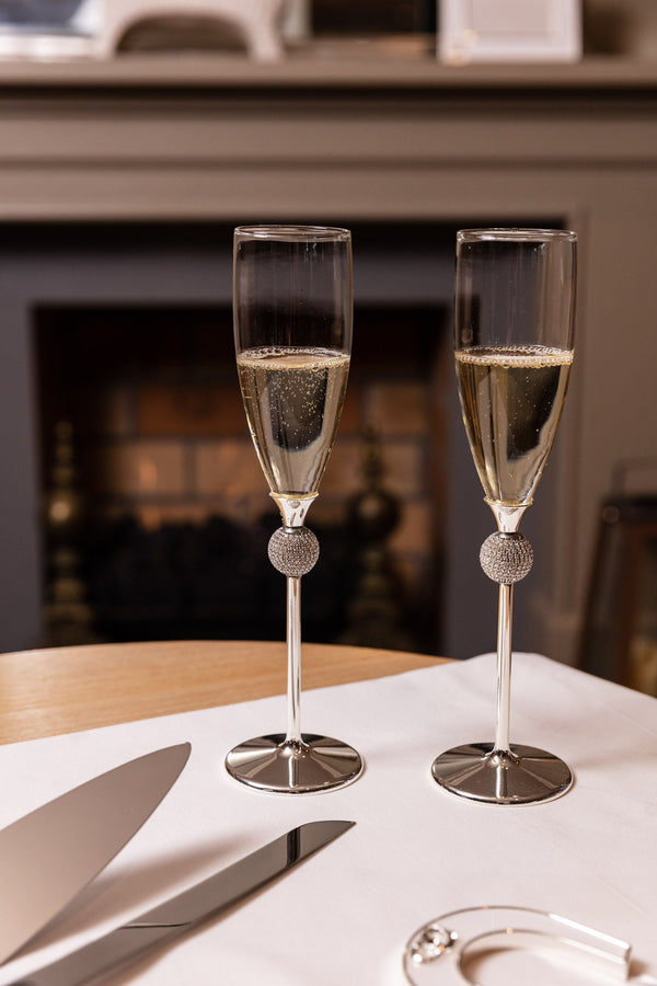 carraig donn Set of 2 Wedding Toasting Flutes
