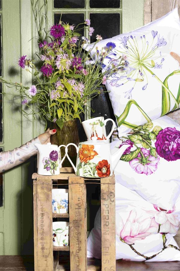 Carraig Donn Set Of 4 Botanical Egg Cup And Spoon