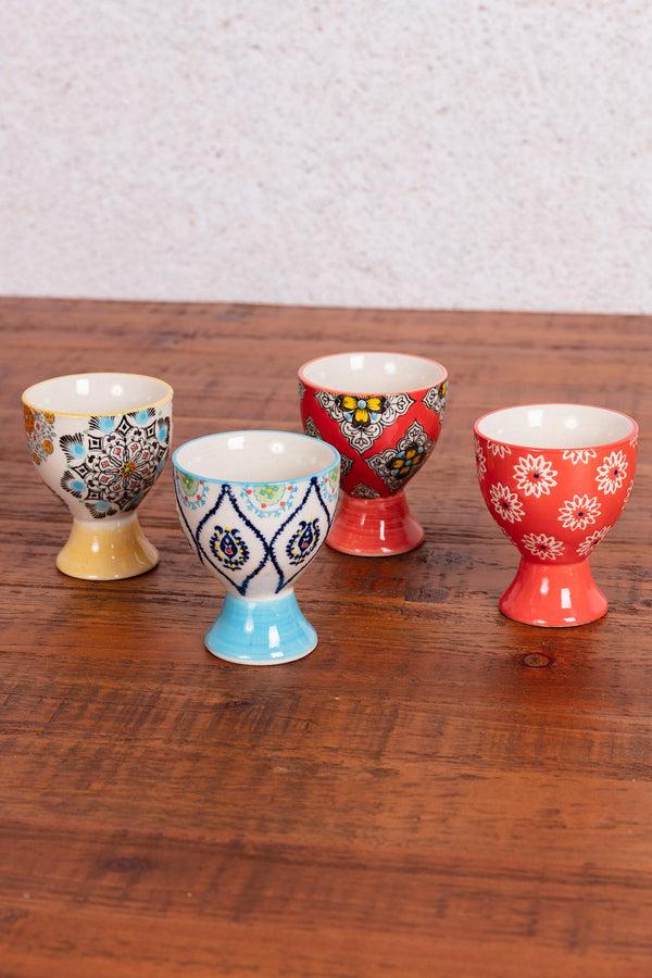 carraig donn Set of 4 Eclectic Egg Cups