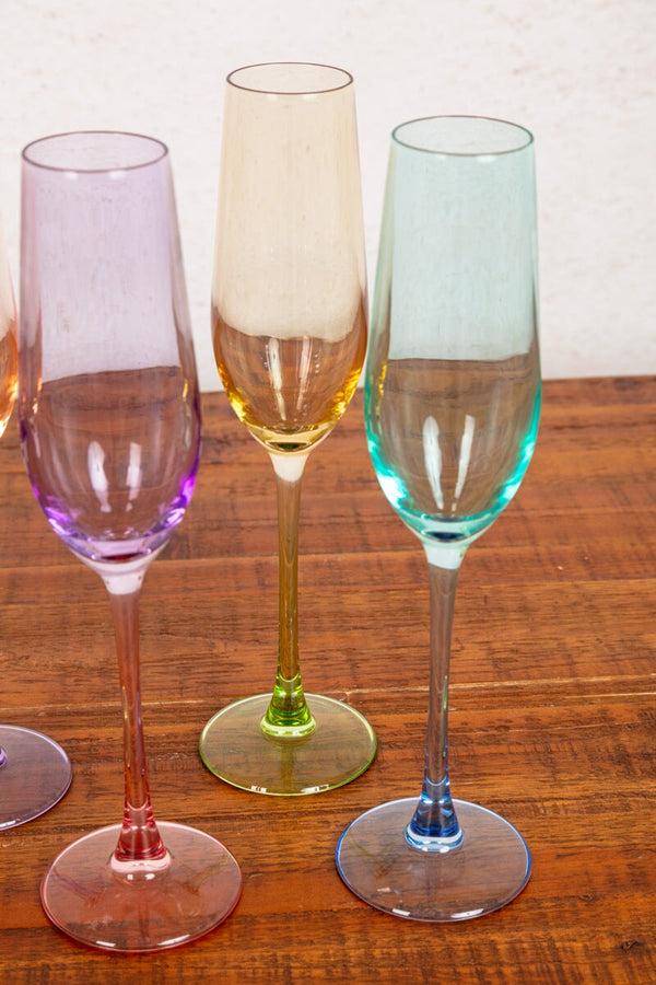 Carraig Donn Set Of 4 Fiesta Champagne Flutes