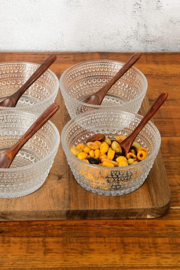 Carraig Donn Set Of 4 Glass Dip Serving Bowls
