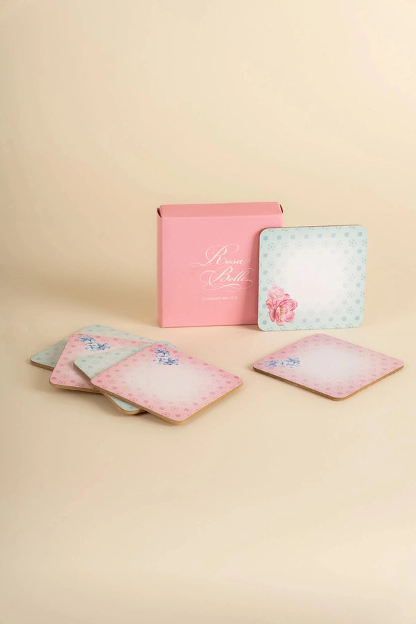 Carraig Donn Set Of 6 Rosa Belle Coasters