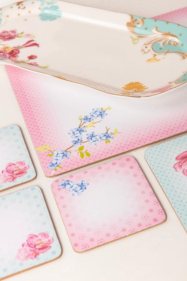 Carraig Donn Set Of 6 Rosa Belle Placemats