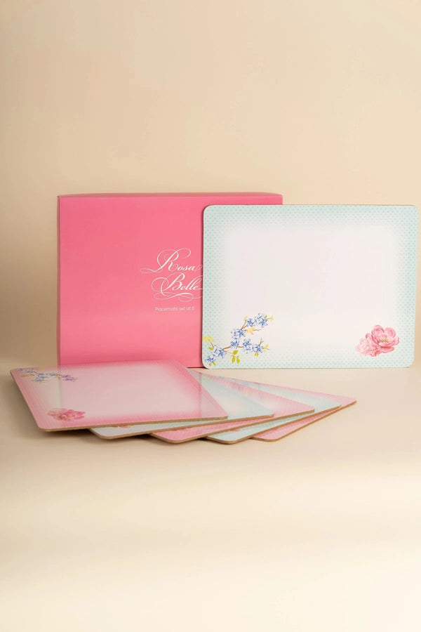 carraig donn Set Of 6 Rosa Belle Placemats